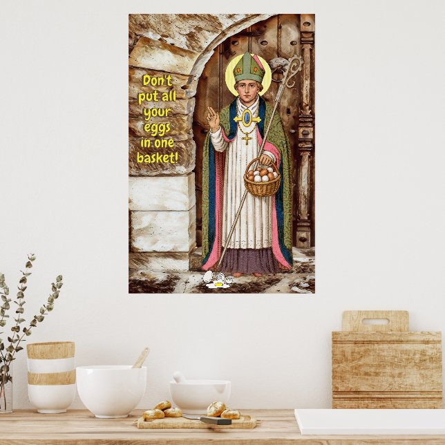 Poster Liçāo de S. Swithin e os Ovos Quebrados (Cozinha)