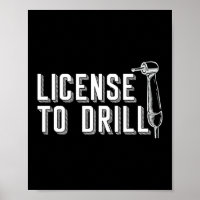 Licença para Drill Engraçado Dentist Dental Assist