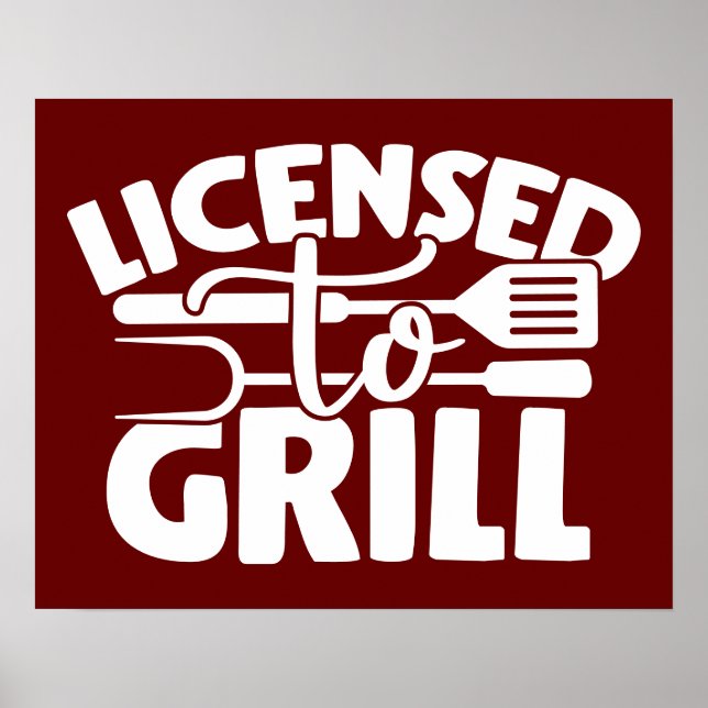 Poster Licenciado para Grill (Frente)