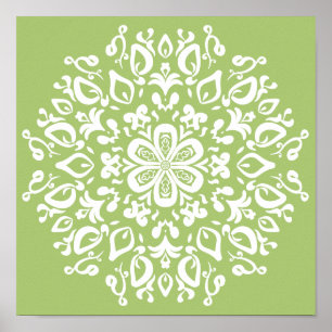 Póster Lichen Mandala