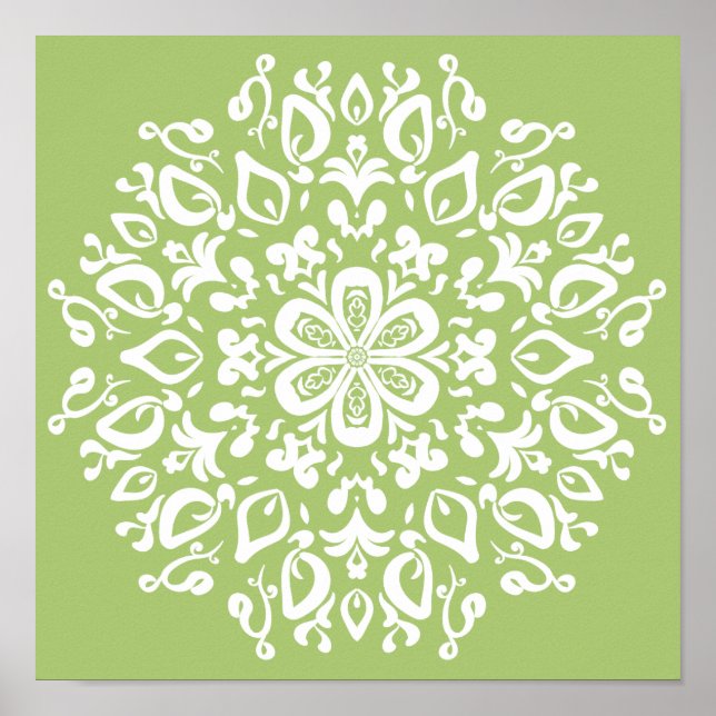 Póster Lichen Mandala (Frente)