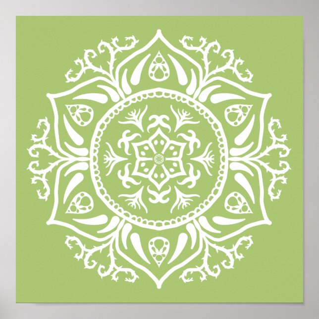 Poster Lichen Mandala (Frente)