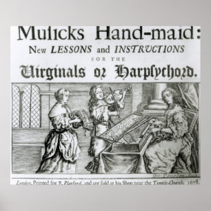 Póster Lições e instruções novas