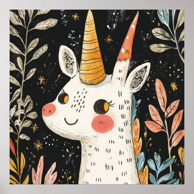Poster Licorne fantaisiste 🌟🦄 (Frente)
