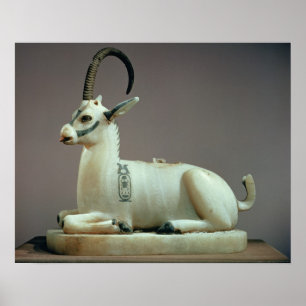 Póster Lid of an unguent jar in the form of an ibex