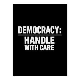 Póster Lide com a Democracia com Cuidado