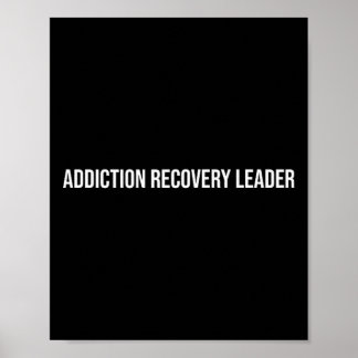 Poster Líder de Recuperação de Dependência Saúde Mental 