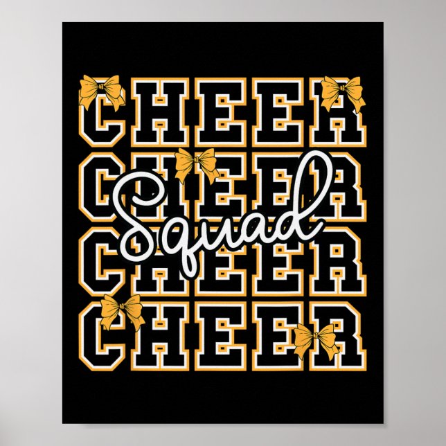 Poster Líder de torcida de esportes escolares Cheerleadin (Frente)
