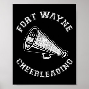 Poster Líder de torcida de Fort Wayne angustiado retrô an