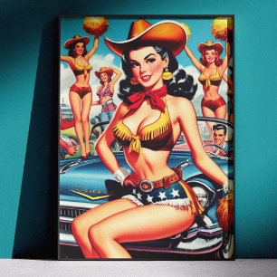 Póster Liderança de torcida country sensual