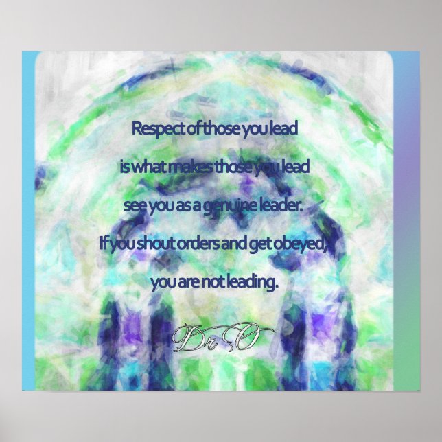 Póster Liderança e respeito (Frente)