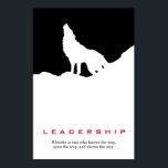 Poster Liderança Inspiradora Branca Negra Pop<br><div class="desc">Wolves Digital Trabalho de arte - Wolf Silhouette Computer Animal Art - Imagens Informáticas para Animais Selvagens Universitárias</div>