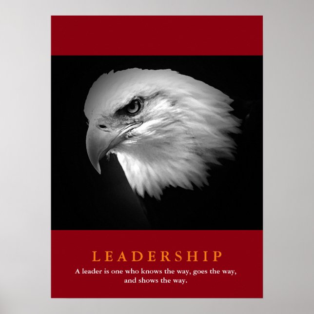 Poster Liderança Negra Red Eagle Americana (Frente)