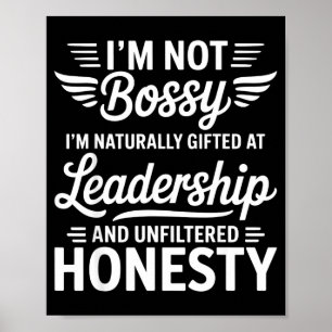 Poster Liderança Sem Ser Chefe E Honestidade Frase Engraç
