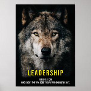 Poster Liderança - Wolf Pack, Alpha Male, Líder
