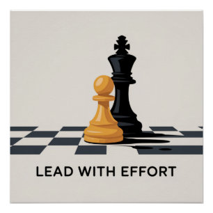Póster Liderar Com Esforço