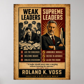 Poster Líderes Fracos vs Líderes Supremos