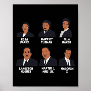 Poster Líderes Negros Inspirando História Negra