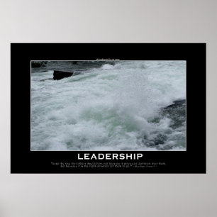 Póster LIDERSHIP River Rapids Motivational Photo Impressã