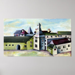 Poster Liege, Um Castelo De Pedra Mística Surreal