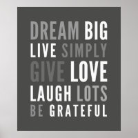 LIFE MANTRA cinza moderna positiva tipografia mode