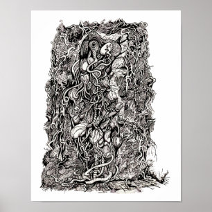 Poster Life Without Skin, por Brian Benson
