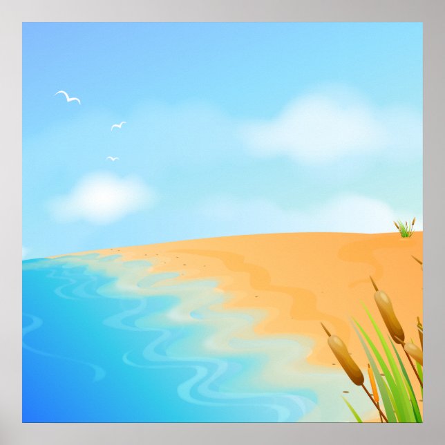 Póster Lifes a Beach (Frente)