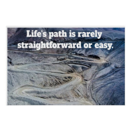 Póster Life's path.Glossy Poster