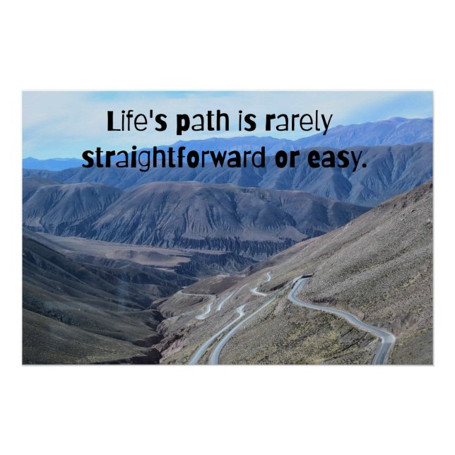 Póster Life's path.Glossy Poster (Frente)