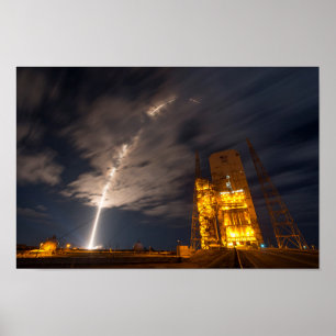 Póster Liftoff do navio de carga do Cygnus, na missão ao