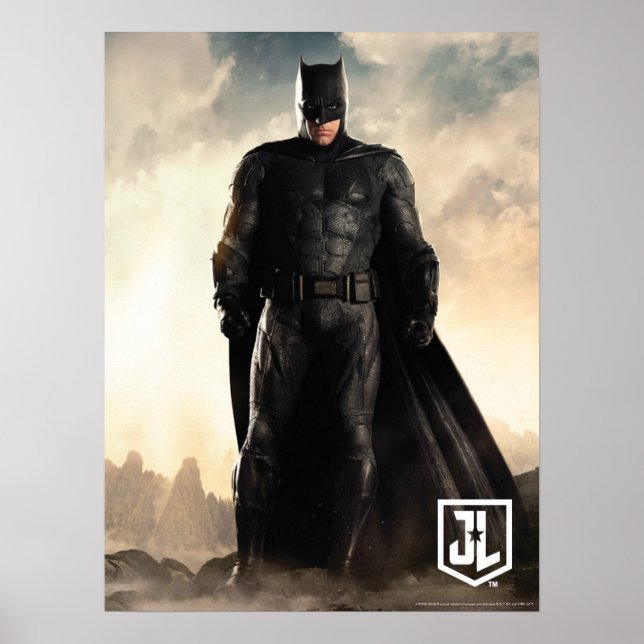 Póster Liga da Justiça | Batman No Battlefield (Frente)