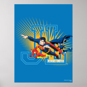 Póster Liga da Justiça Heroes United