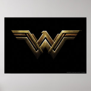 Póster Liga da Justiça Símbolo de Mulher Maravilha Met