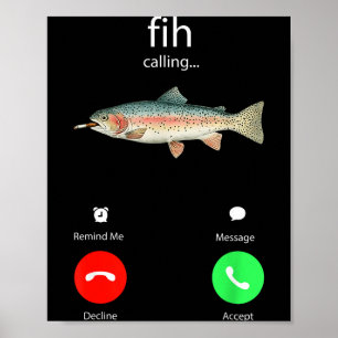 Poster Ligação Fih Lembrar Me Mensagem Recusar Aceitar Te