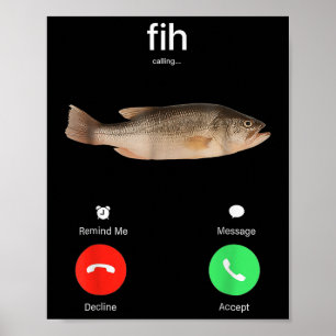 Poster Ligação Fih Lembrar Me Mensagem Recusar Aceitar Te