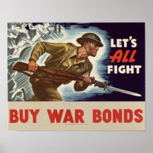 Poster Ligações de guerra do comprar de WWII