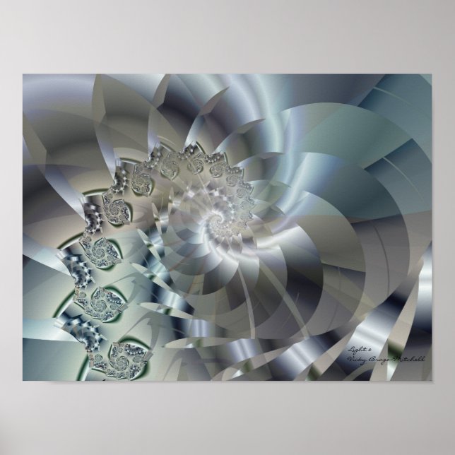 Poster Light 2 Abstrato Art (Frente)