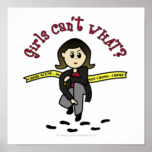 Póster Light CSI Girl (Frente)