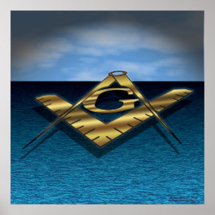 Póster Light over the sea