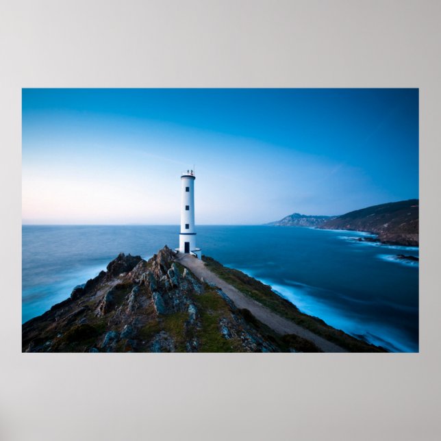 Poster Lighthouses | Cabo Home Lighthouse Cangas Spain (Frente)