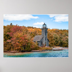 Poster Lighthouses   Grand Island East Channel Light