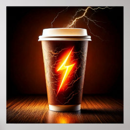 Poster Lightning Brew: Libere o poder do café
