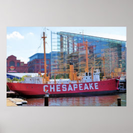 Póster Lightship Chesapeake (e Aquário Nacional)