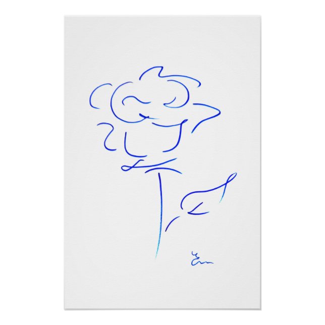 Póster Lignes bleues 4 (Frente)