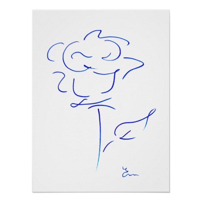 Póster Lignes bleues 4 (Frente)