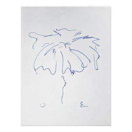 Póster Lignes bleues 5