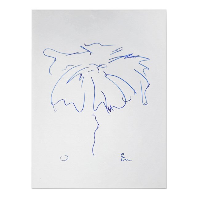 Póster Lignes bleues 5 (Frente)