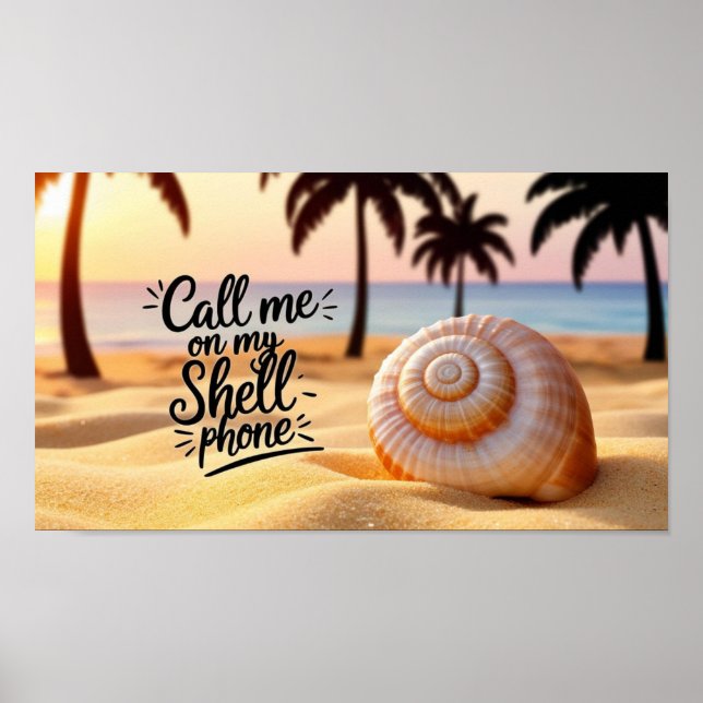 Poster Ligue-me no meu telefone celular da Shell (Frente)