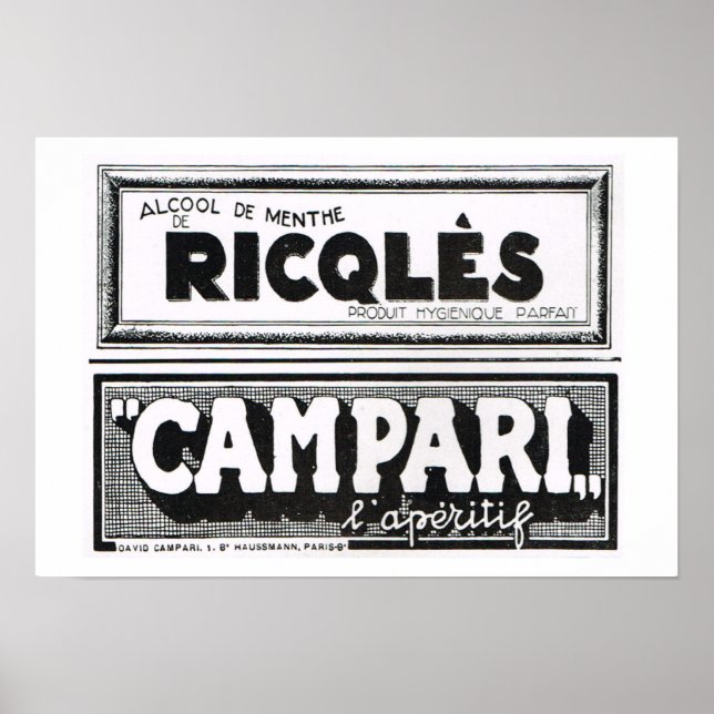 Póster L'Iiustration 1931, Ricqles, Campari (Frente)