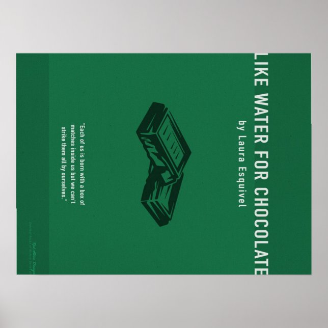 Poster Like Water For Chocolate,Cute Chocolate Lover Gift (Frente)